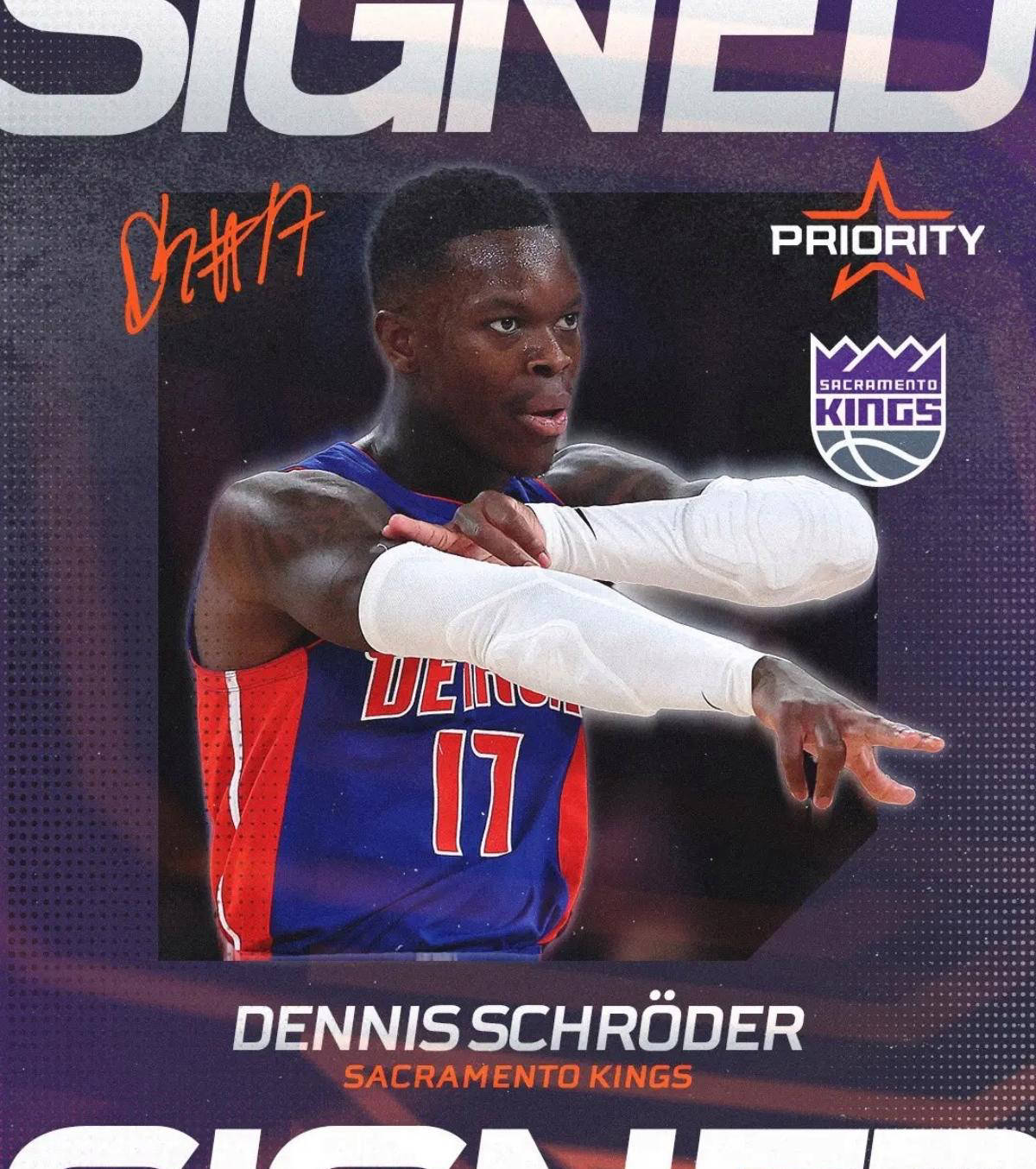 官宣!3年4500万!施罗德签约萨克拉门托国王